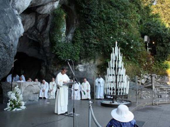 Mass at the Grotto