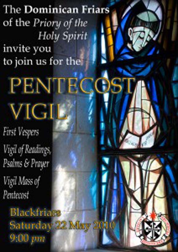 Pentecost Vigil at Blackfriars Oxford