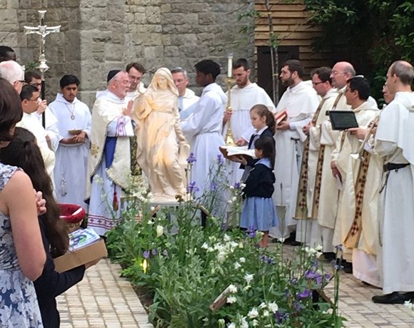 Blessing of the Luminous Mysteries Garden