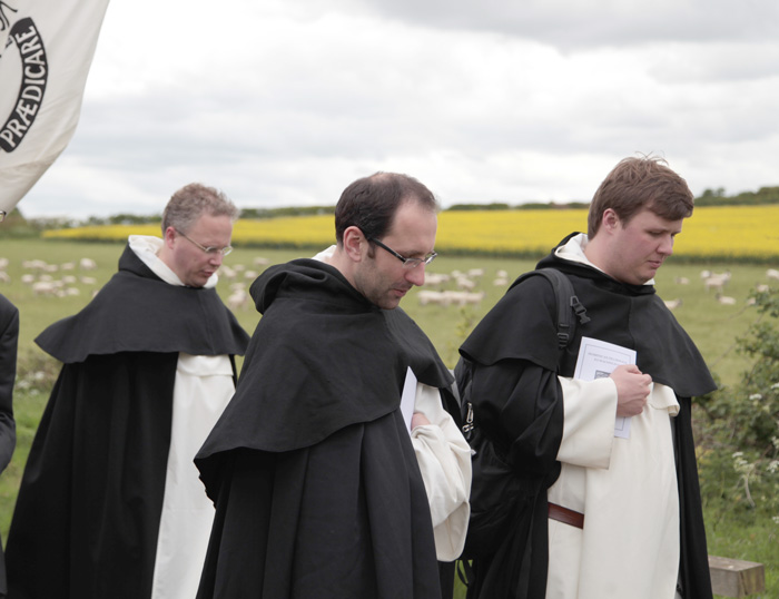 Dominicans Friars praying