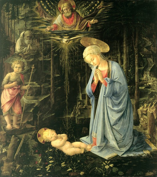 Advent Art: Adoration in the Forest, by Filippo Lippi